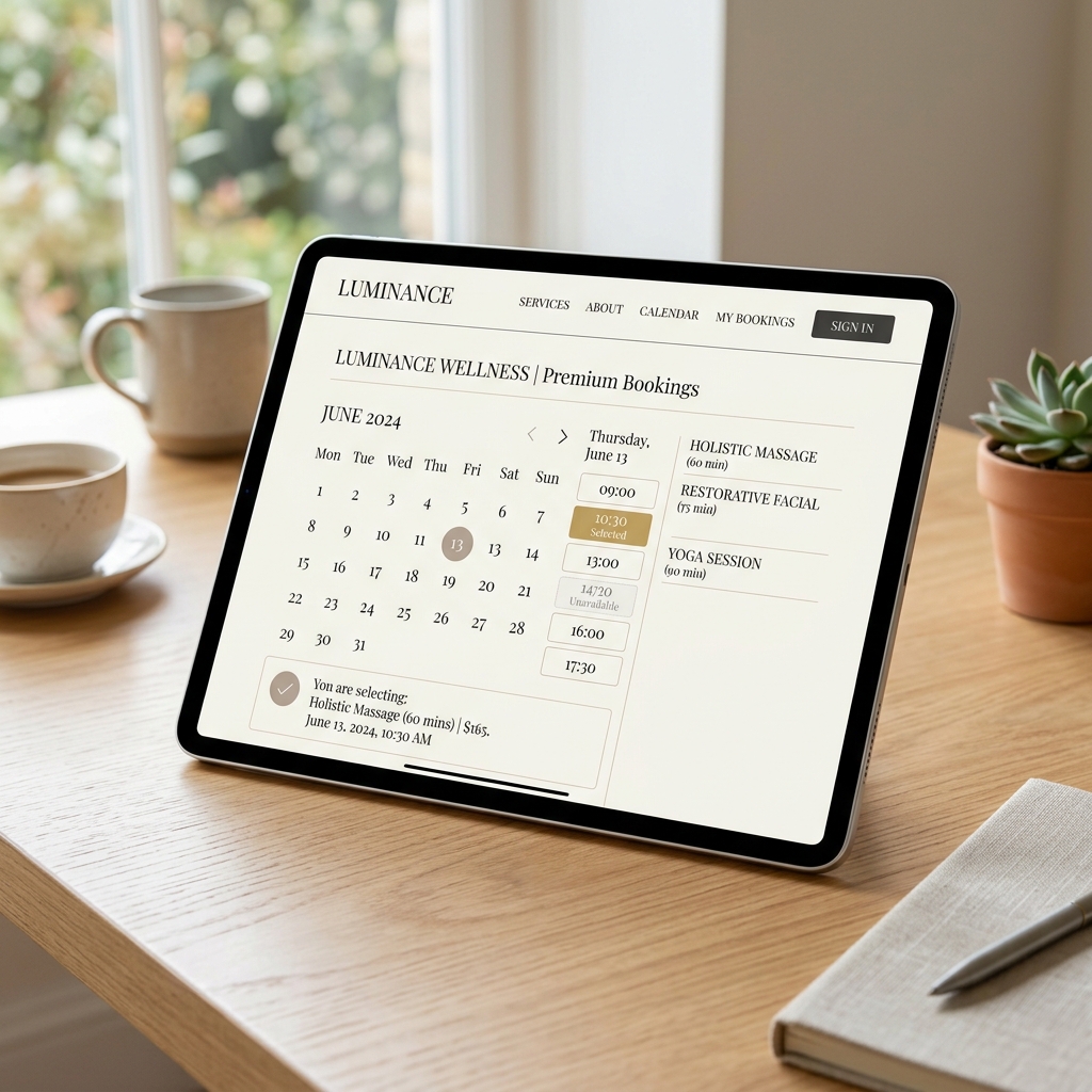 I will build a booking website for a service business