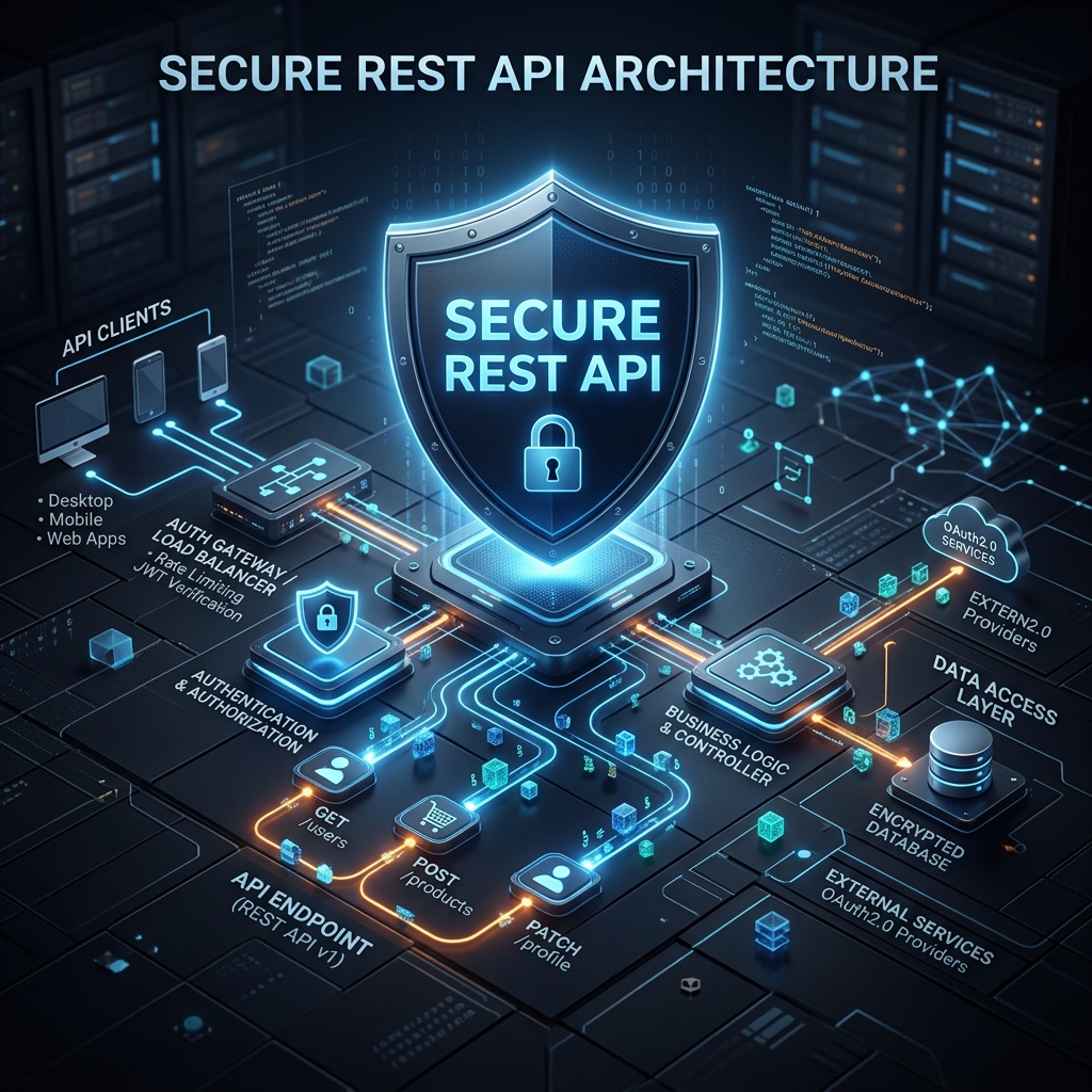 I will build a secure REST API for your product workflow