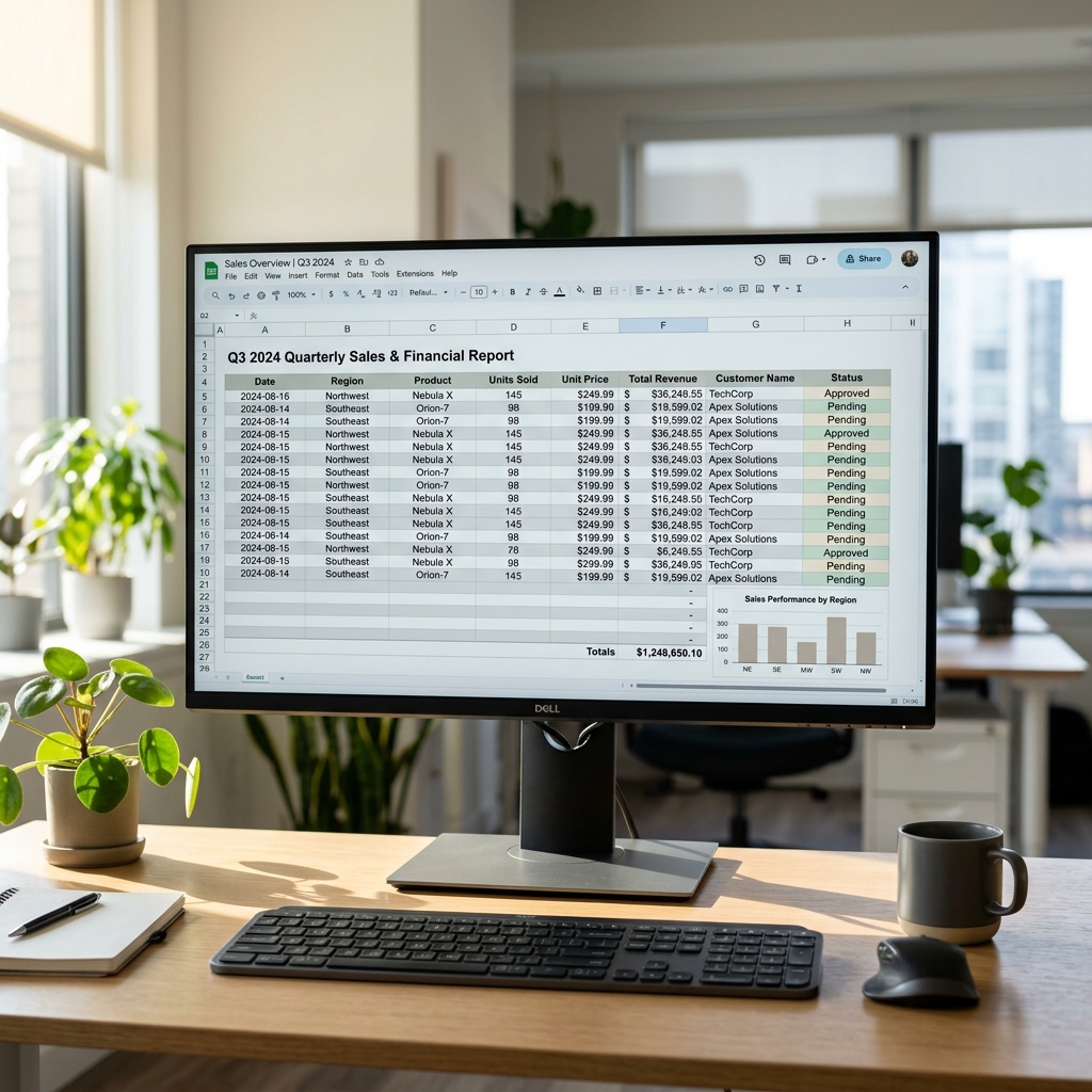 I will clean and format a business data entry sheet