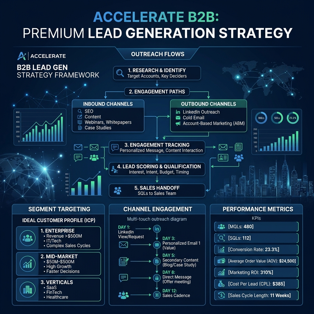 I will create a B2B lead generation plan for your outreach
