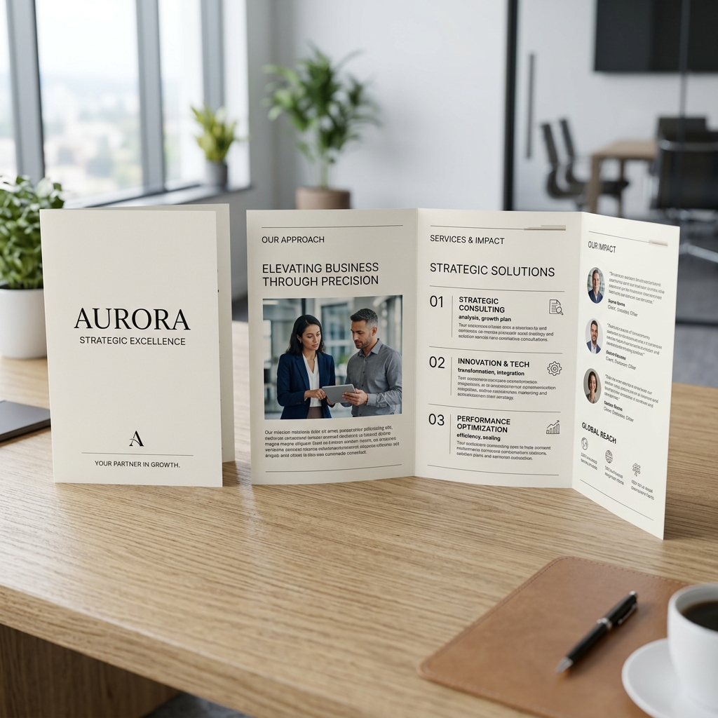 I will design a polished service brochure or one-pager