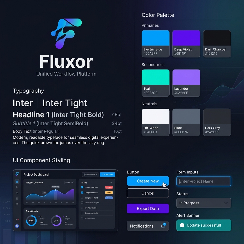 I will design a SaaS brand identity system